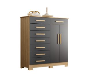 CÓMODA CAJONERA 8 CAJONES 2 PUERTAS