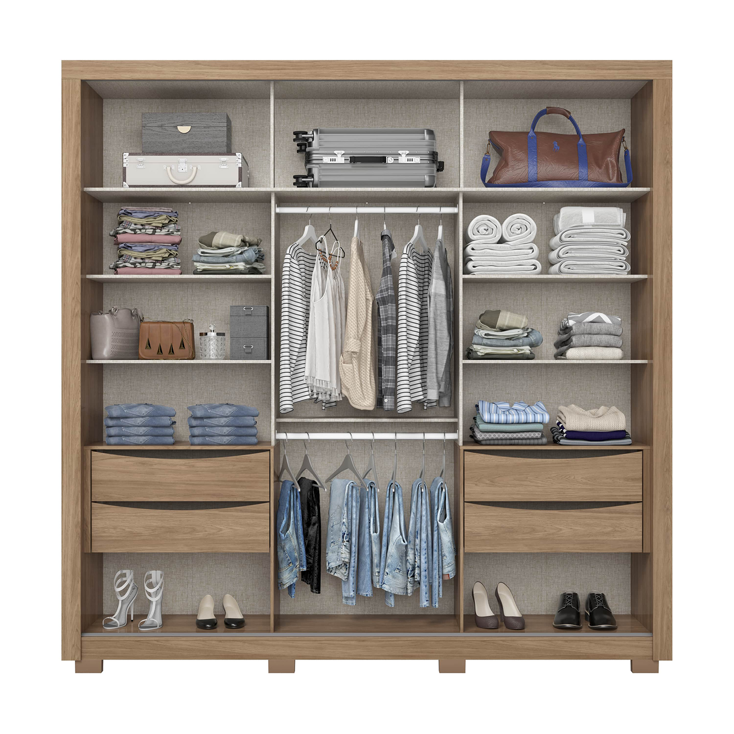 ROPERO PLACARD 2 PUERTAS CORREDIZAS - PREMIUM